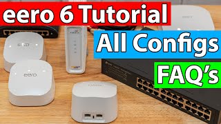 eero 6 Setup Guide  FAQs Answered  All Configs Shown [upl. by Antonella]