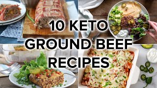 10 Tasty Keto Ground Beef Recipes for Weeknight Dinners [upl. by Stalker]