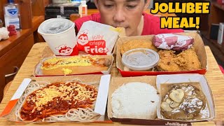 Jollibee Meal Mukbang Asmr  Filipino Food Mukbang Philippines [upl. by Anaynek457]