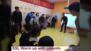 168  English class warm up song with parents  Ram sam sam  English teaching tips [upl. by Tiertza290]