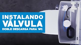 ¿Cómo instalar tu Válvula doble descarga para WC [upl. by Ardnued506]