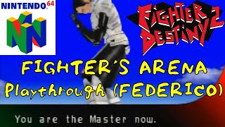 Fighter Destiny 2 Nintendo 64  FEDERICO Playthrough FIGHTERS ARENA [upl. by Attlee]