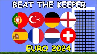 Beat The Keeper  Euro 2024  Algodoo Marble Race [upl. by Alil]