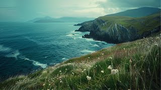 Traditional Celtic Irish Music  Beautiful Ireland Scenery Nature Travel Video [upl. by Ennaylime]