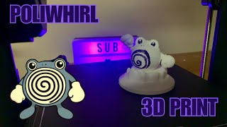 Poliwhirl 3d model and 3d print 3D PRINT TIMELAPSE  MORE [upl. by Atsyrk73]