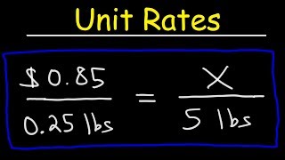 Unit Rates Ratios amp Proportions  Word Problems [upl. by Mumford]