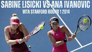 SABINE LISICKI VS ANA IVANOVIC  2014 WTA STANFORD ROUND 1 [upl. by Ysset800]