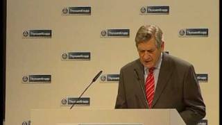 ThyssenKrupp AG  CEO Ekkehard D Schulz  Abschiedsrede bei HV 2011 [upl. by Lenoj]