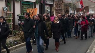 VIDEO Manifestation des enseignants à Montmorillon [upl. by Teodor]