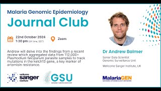 Malaria Genomic Epidemiology Journal Club 2024  Andrew Balmer [upl. by Alithia531]