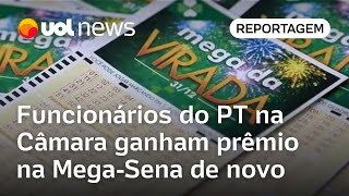 Funcionários do PT na Câmara ganham prêmio na Mega da Virada cinco anos após acertarem MegaSena [upl. by Darryn]