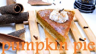 Recette de la Tarte à la Citrouille et aux épices  Pumpkin pieFrançais [upl. by Repsihw]