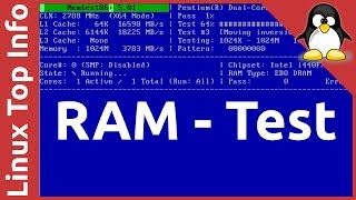 RAM memory test with Memtest86 v501 [upl. by Wall]