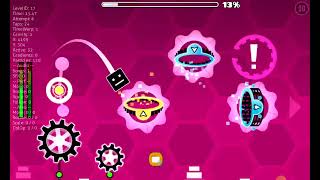 Level 17  Blast Processing  Geometry Dash 22 [upl. by Ateekahs]