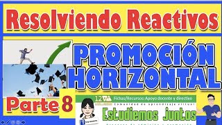 Resolución de reactivos 💪 Promoción Horizontal 😃 Parte 8 [upl. by Munsey]