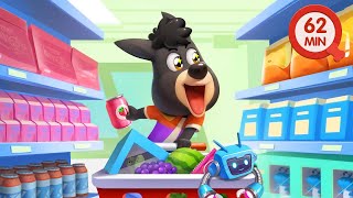 Lets Go Grocery Shopping🛒  Kids Cartoons  Kids Videos for Kids  Sheriff Labrador [upl. by Nahtanaj]