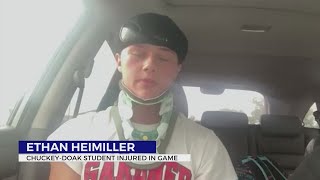 ChuckeyDoak High School football player recounts spinal injury during game [upl. by Fiorenze846]