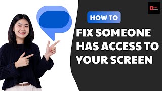 How To Fix Someone Has Access To Your Screen Message Problem  You’re Sharing Your Screen Error [upl. by Ilbert]