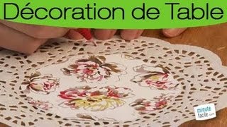 Customiser des napperons en papier pour votre table [upl. by Gypsie]