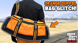 How To Get The Orange Duffel Bag Glitch In Gta 5 Online No BEFF or Transfer [upl. by Malvina]