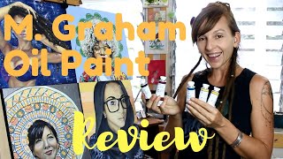 Oil Paint Review and Tint Test  M Graham amp Co [upl. by Arretahs492]