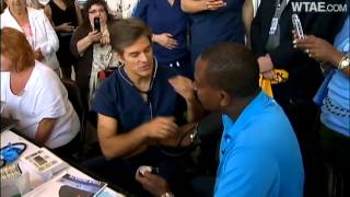 Action News Andrew Stockey Wendy Bell get free physicals from Dr Oz [upl. by Blodget893]