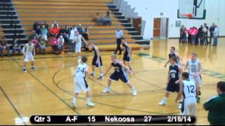 Nekoosa Boys Basketball vs AdamsFriendship 21814 [upl. by Costanza]