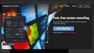 ScreencastOMatic Tutorial  FREE Screen Recording Tool [upl. by Blackstock]