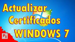 🔽 Cómo Instalar CERTIFICADOS de Windows 7 para EDGE  CHROME  OPERA  FIREFOX Descargar [upl. by Adiehsar]