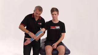 Rocktape application for carpal tunnel issues [upl. by Eelek39]