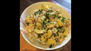 Recette de ma SALADE de POMMES de TERRE à LALSACIENNE [upl. by Noseyt]