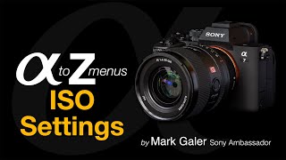 Sony Alpha A to Z Menus ISO Settings [upl. by Sadler]