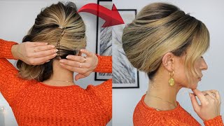 Easy French TWIST UpDo Hair Tutorial 🔥 [upl. by Delwin637]