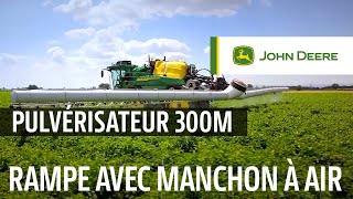 Le John Deere 300M équipé d’une rampe avec manchon à air pour les RÉCOLTES À FORTE VALEUR AJOUTÉE [upl. by Huai628]