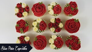 How to make Easy Buttercream Flower Cupcakes [upl. by Husain]