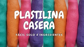 Plastilina Casera NO TÓXICA para niños  Como hacer plastilina con harina [upl. by Idnek]