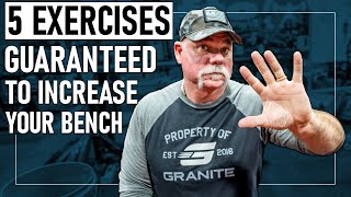 5 Exercises GUARANTEED to Increase Your Bench Press [upl. by Aranat140]