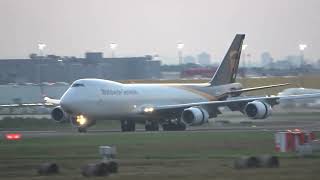 UPSFedex Boeing 747 amp 777 arriving at CologneBonn CGN airport [upl. by Grata118]