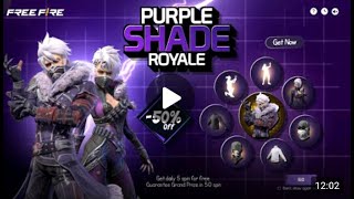 Purple Shade Bundle Return Free Fire 💥 Mystery Shop Discount Event Free Fire Free Fire New Event [upl. by Albemarle]