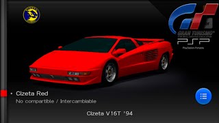 Cizeta V16T 94  Gran Turismo PSP  Showcase [upl. by Ariik]