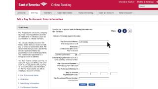 Bank of America How to Set Up Online Bill Pay [upl. by Yovonnda]