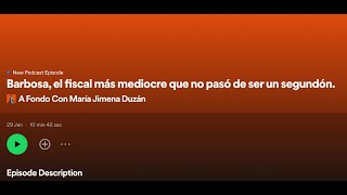 BARBOSA EL FISCAL MÁS MEDIOCRE QUE NO PASÓ DE SER UN SEGUNDÓN [upl. by Bearce422]