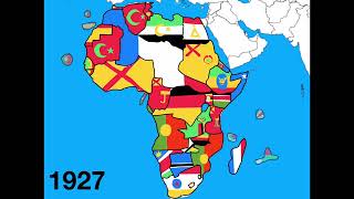 Timeline of African flags 1870  2024 my version [upl. by Ynaffi]