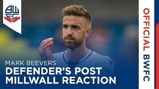 MARK BEEVERS  Defenders postMillwall reaction [upl. by Xerxes812]