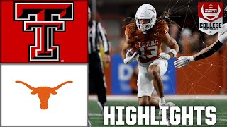 Texas Tech Red Raiders vs Texas Longhorns  Full Game Highlights [upl. by Hcardahs498]