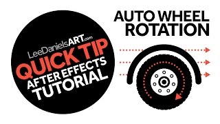 After Effects Tutorial  QUICK TIP  Auto Wheel Rotation [upl. by Orvie]