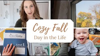 Day in the Life of a Mom of 3  Homemaking  Cozy Fall Vlog [upl. by Hitt]