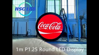 How to Program 1m P125 Round LED Display via WiFi hscled leddisplay ledscreen ledwall ledpanel [upl. by Wilhelmina]