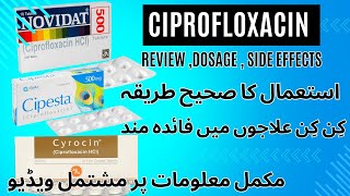 Ciprofloxacin Tablets ip 500mg Uses  novidat  cipesta  cyrocin [upl. by Baecher]