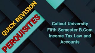 PerquisitesIncome from SalariesIncome Tax Law and AccountsBCom Fifth sesmester [upl. by Haines]